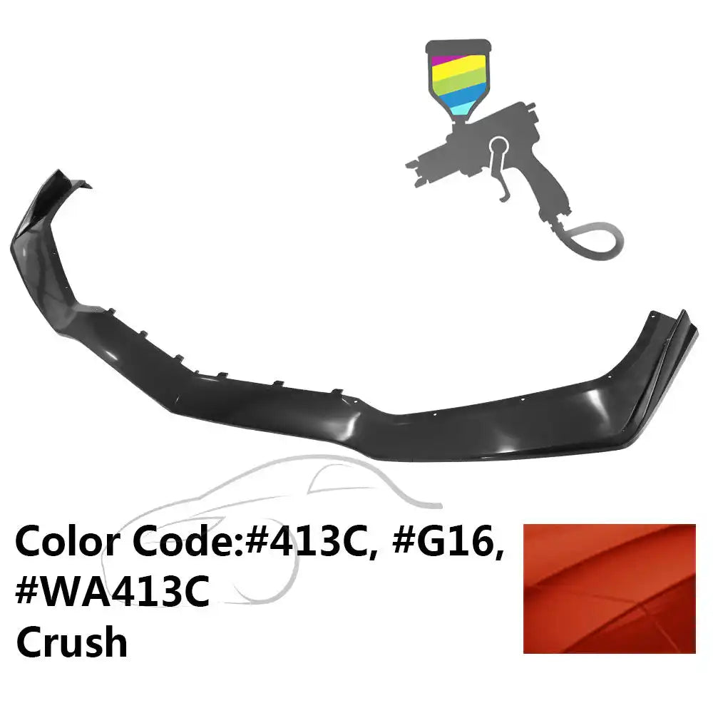 2014-2019 Chevy Corvette C7 ZR1 Style Painted Front Bumper Lip PP #413C, G16, WA413C Crush