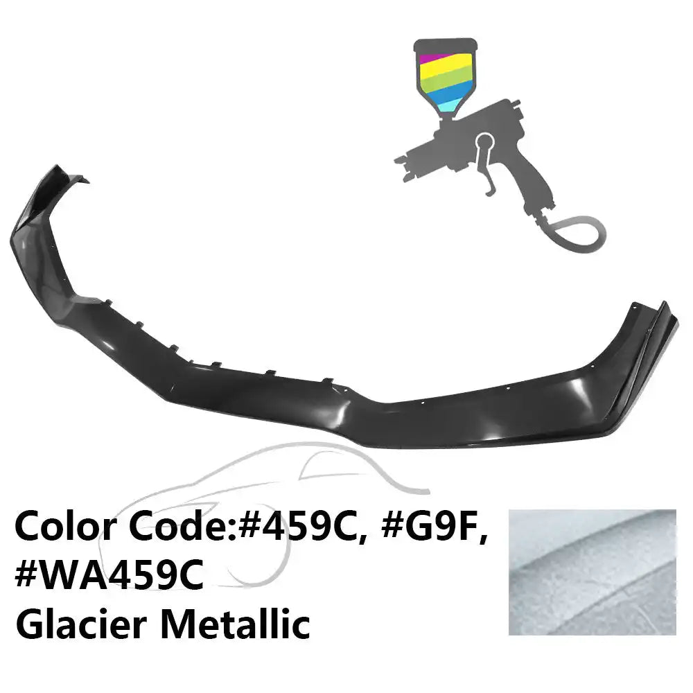 2014-2019 Chevy Corvette C7 ZR1 Style Painted Front Bumper Lip PP #459C, G9F, WA459C Glacier Metallic