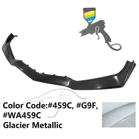 2014-2019 Chevy Corvette C7 ZR1 Style Painted Front Bumper Lip PP #459C, G9F, WA459C Glacier Metallic