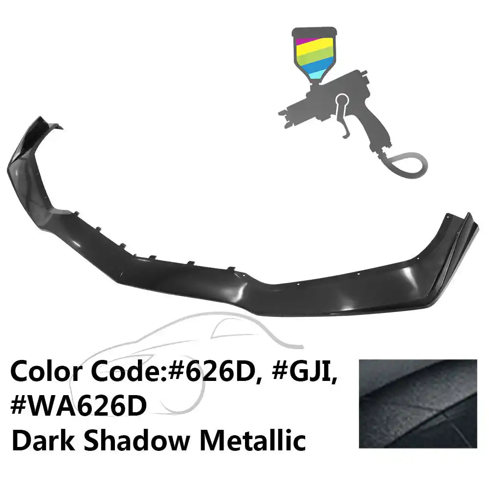 2014-2019 Chevy Corvette C7 ZR1 Style Painted Front Bumper Lip PP #626D, GJI, WA626D Dark Shadow Metallic