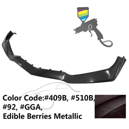 2014-2019 Chevy Corvette C7 ZR1 Style Painted Front Bumper Lip PP #92, WA510B Edible Berries Metallic
