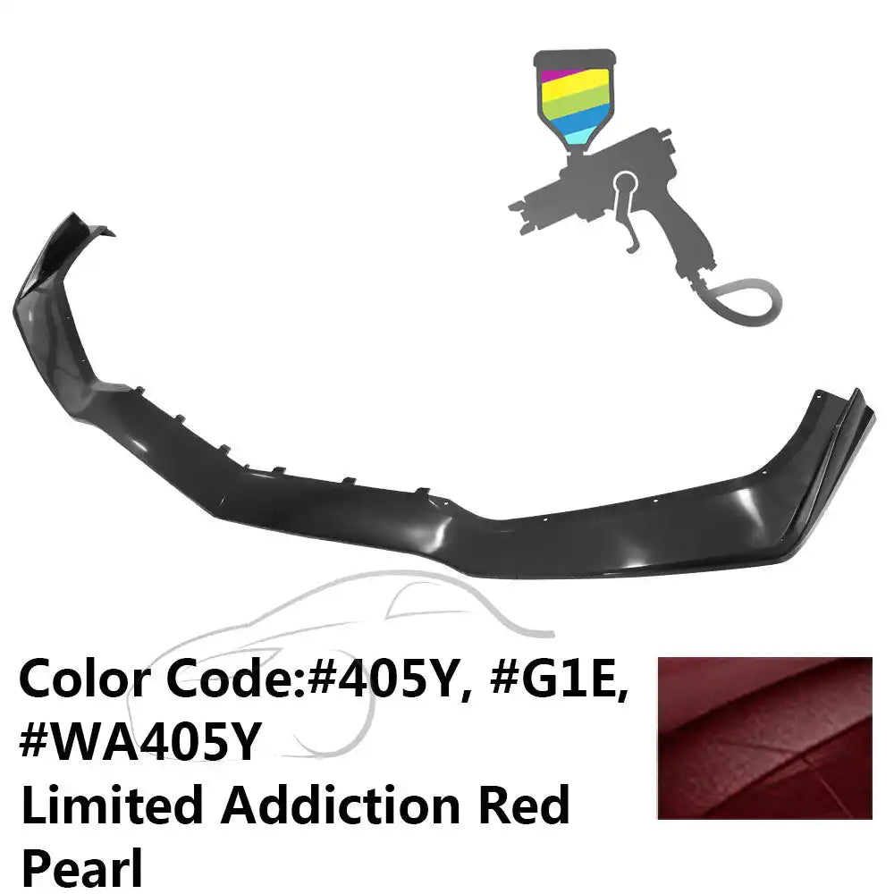 2014-2019 Chevy Corvette C7 ZR1 Style Painted Front Bumper Lip PP #G1E, WA405Y Limited Addiction Red Pearl