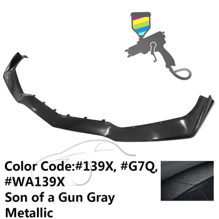 2014-2019 Chevy Corvette C7 ZR1 Style Painted Front Bumper Lip PP #G7Q, WA139X Son of a Gun Gray Metallic