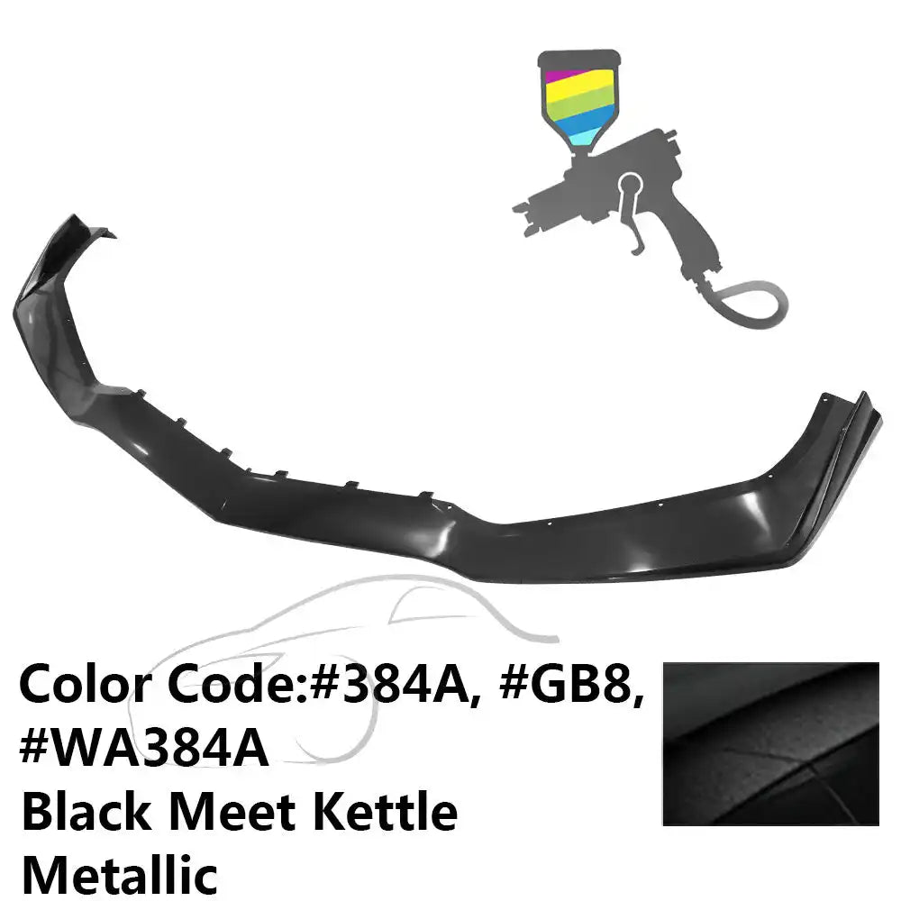 2014-2019 Chevy Corvette C7 ZR1 Style Painted Front Bumper Lip PP #GB8, WA384A Black Meet Kettle Metallic