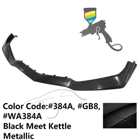 2014-2019 Chevy Corvette C7 ZR1 Style Painted Front Bumper Lip PP #GB8, WA384A Black Meet Kettle Metallic