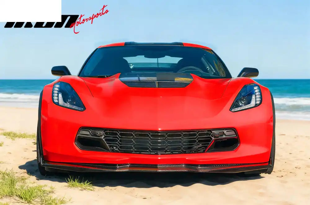 2014-2019 Chevy Corvette Gloss Black C7 Z06 Front Bumper Grille ABS