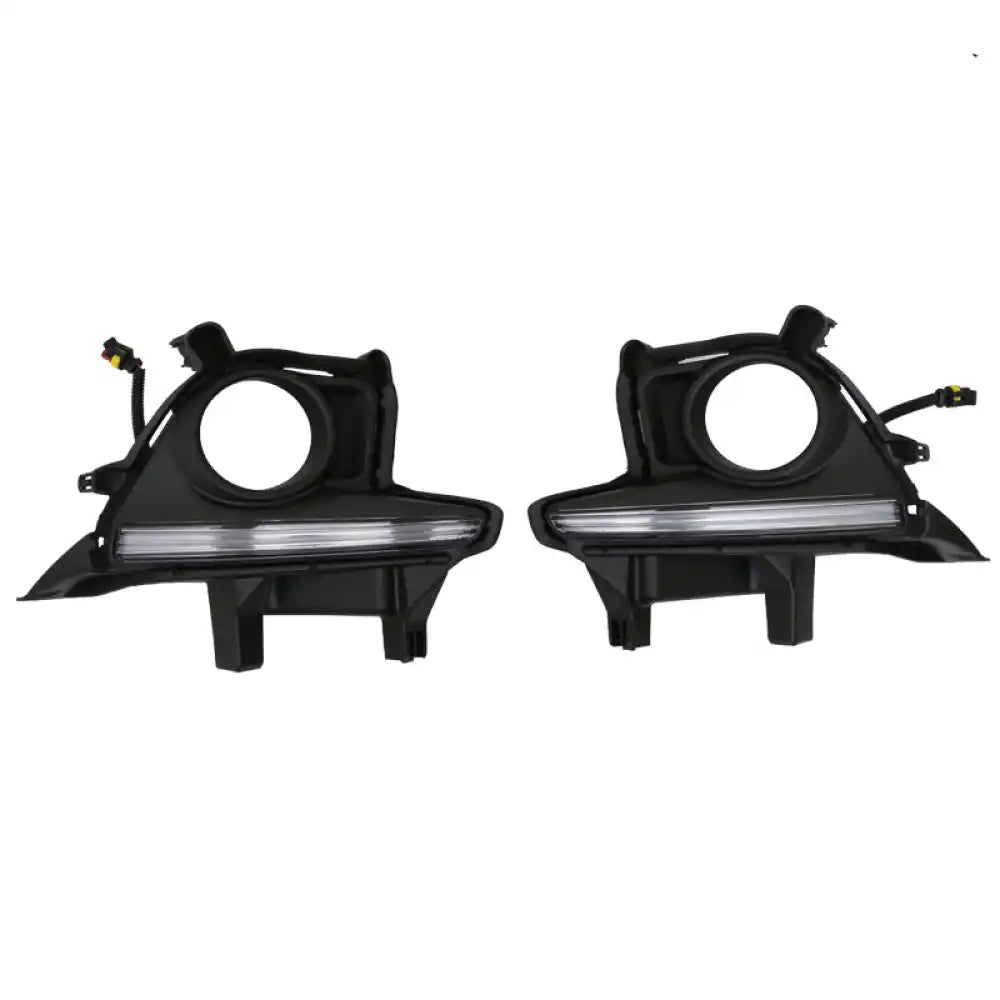 2014-2019 Toyota Highlander Clear Lens DRL LED Fog Light Pair ABS