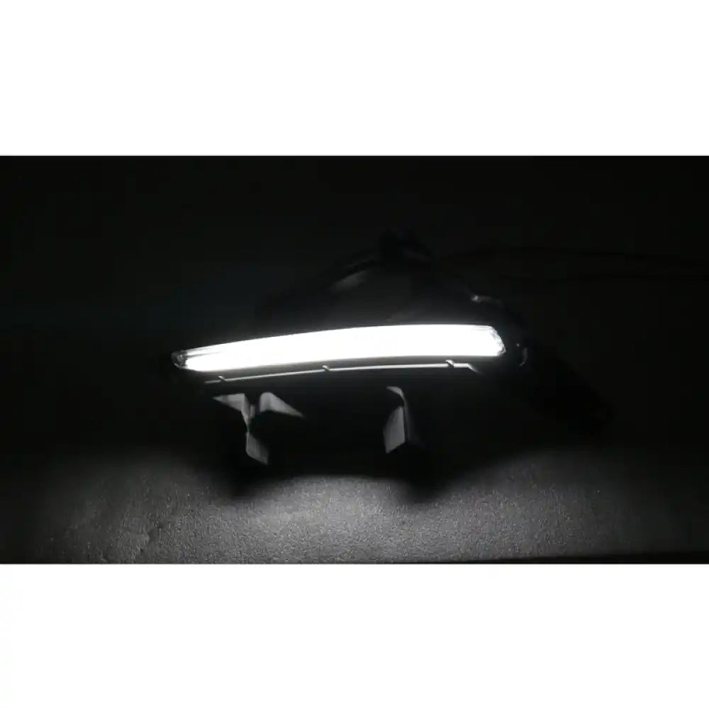 2014-2019 Toyota Highlander Clear Lens DRL LED Fog Light Pair ABS