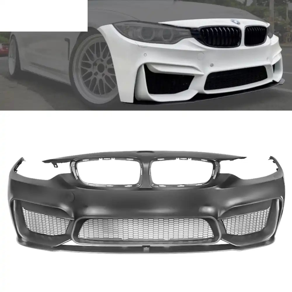 2014-2020 BMW F32 4 Series M4 Style Front Bumper Replacement w/ Lip PP