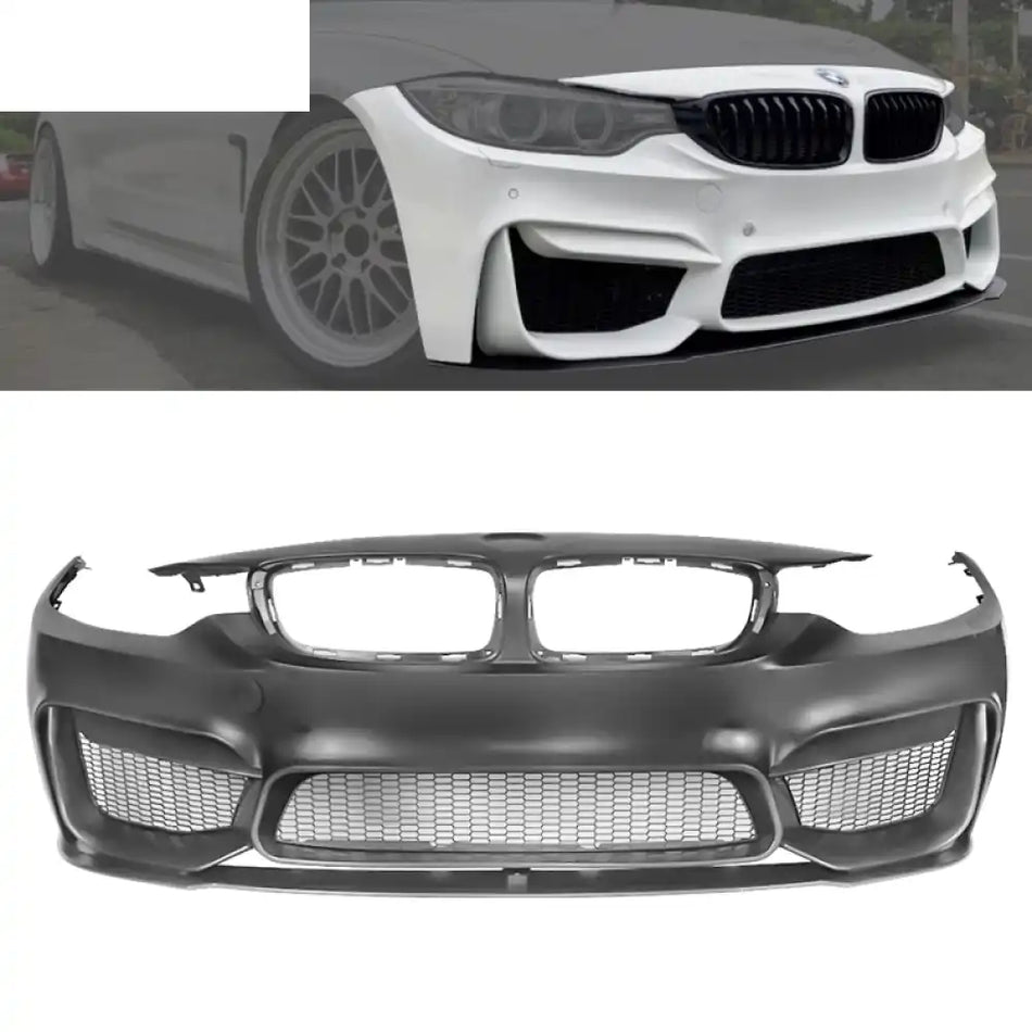 2014-2020 BMW F32 4 Series M4 Style Front Bumper Replacement w/ Lip PP