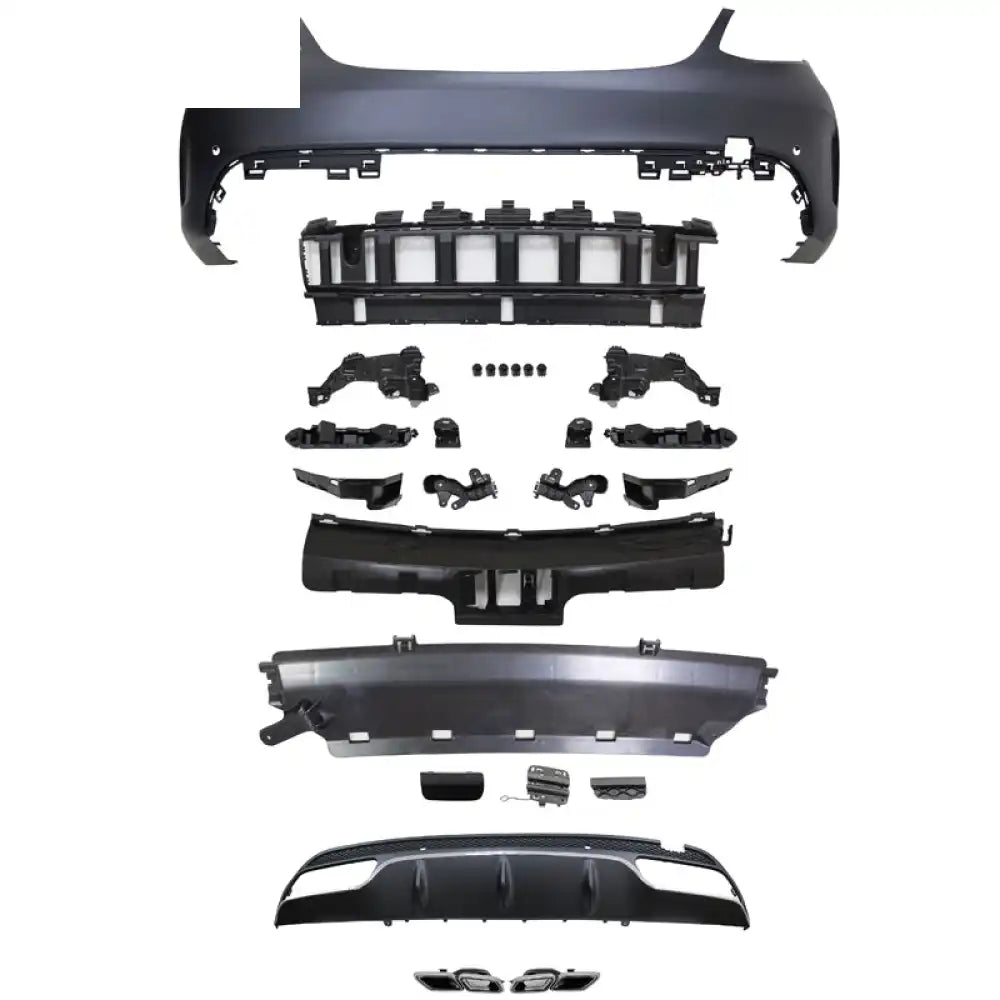 2015-2016 Benz W205 C63 Style Full PDC Front +Rear Bumper + Side Skirts