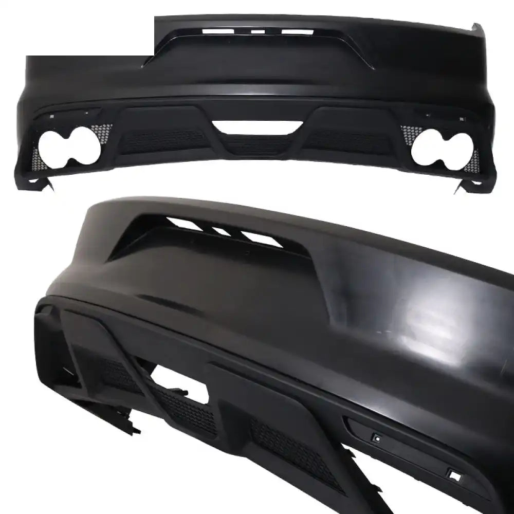 2015-2016 Ford Mustang GT350 Black Front Rear Bumper Conversion PP