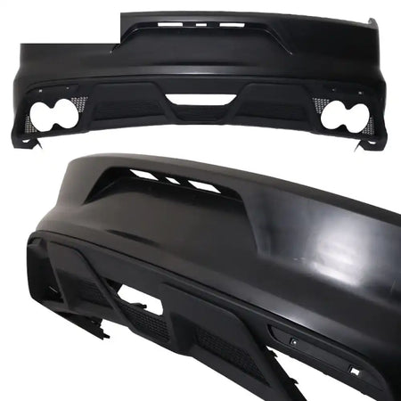 2015-2016 Ford Mustang GT350 Black Front Rear Bumper Conversion PP