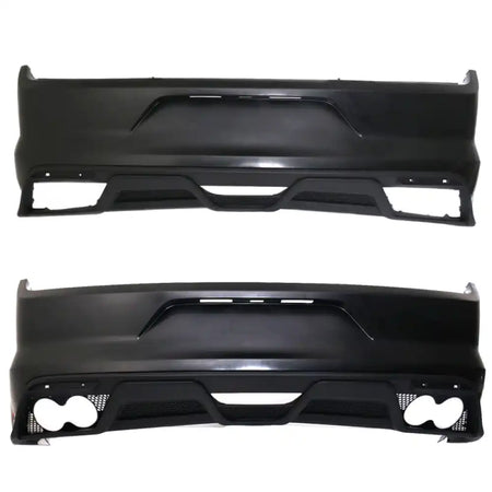 2015-2016 Ford Mustang GT350 Black Rear Bumper Kit With Diffuser