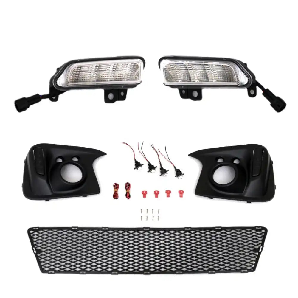 2015-2016 Honda Fit GK5 Front Bumper Conversion Cover DRL Light PP