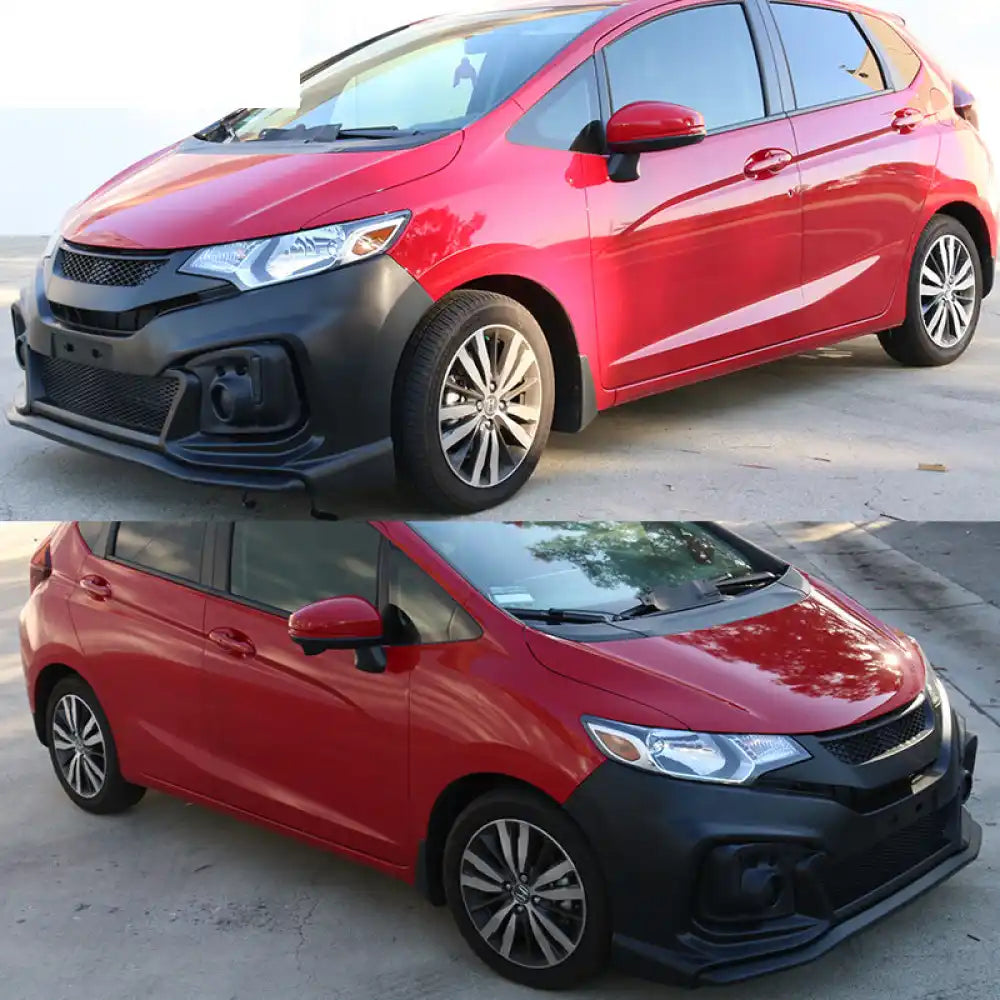 2015-2016 Honda Fit GK5 Front Bumper Conversion Cover DRL Light PP