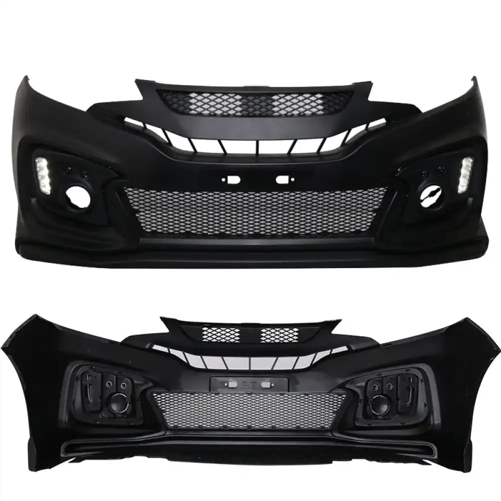 2015-2016 Honda Fit GK5 Front Bumper Conversion Cover DRL Light PP