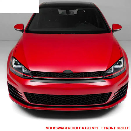 2015-2016 VW Golf MK7 GTI Style Black W/ Red Trim Front Grille ABS