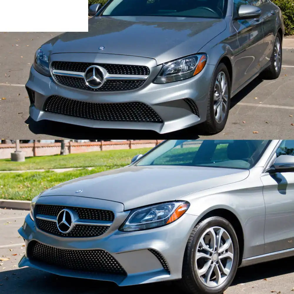 2015-2017 Benz W205 C-Class Concept Style Front Bumper Conversion PP