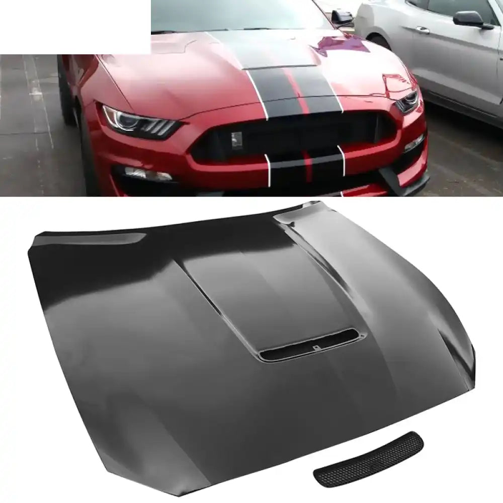 2015-2017 Ford Mustang 2Dr Hood GT350 Style Car Hood Aluminum
