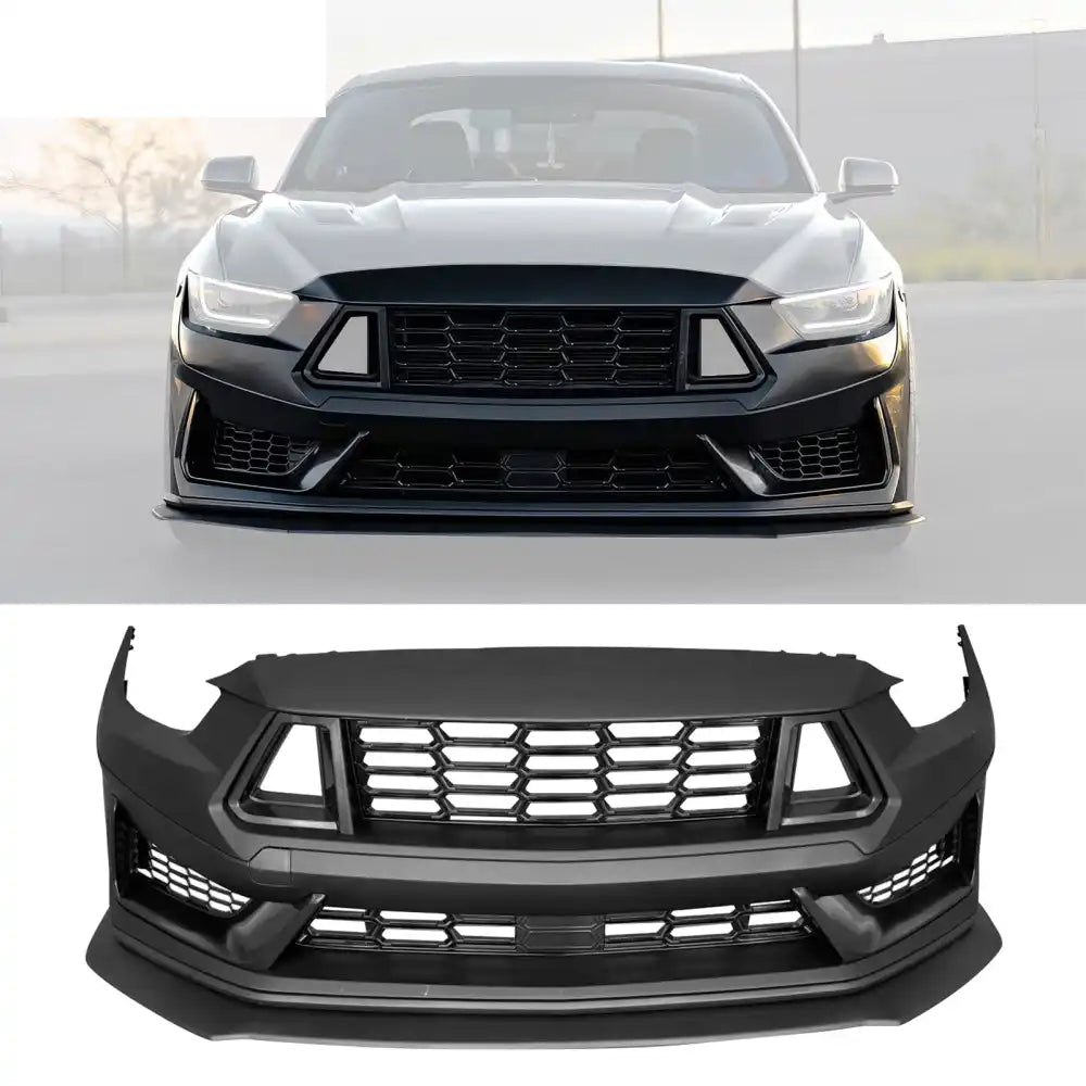2015-2017 Ford Mustang Dark Horse Bumper Cover Switchback Headlight