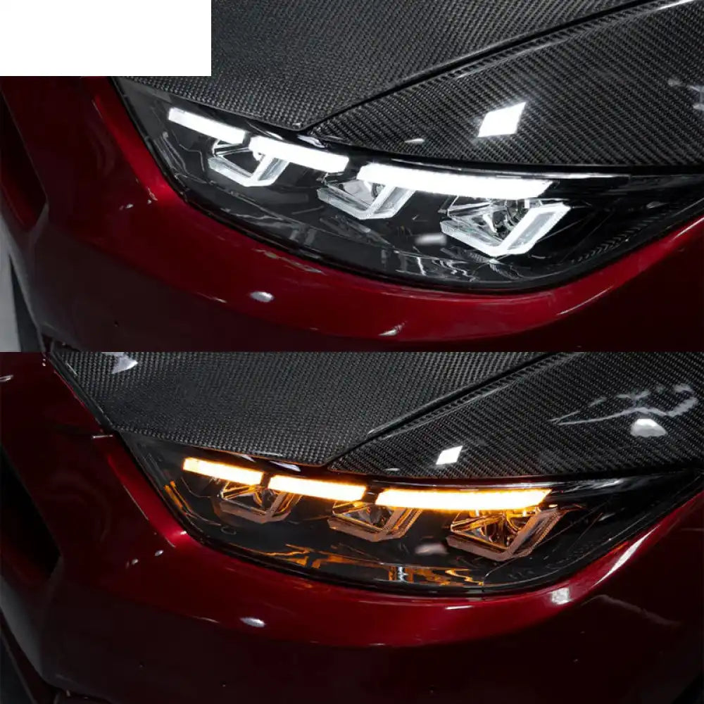 2015-2017 Ford Mustang Dark Horse Bumper Cover Switchback Headlight