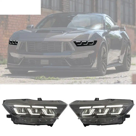 2015-2017 Ford Mustang Dark Horse Bumper Cover Switchback Headlight