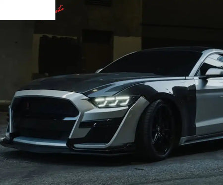 2015-2017 Ford Mustang EcoBoost Front Bumper Cover Lower Upper Grill