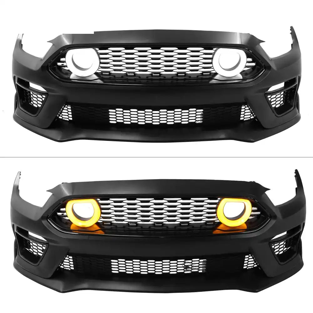 2015-2017 Ford Mustang Front Bumper Cover Led Grille 2024 Headlights