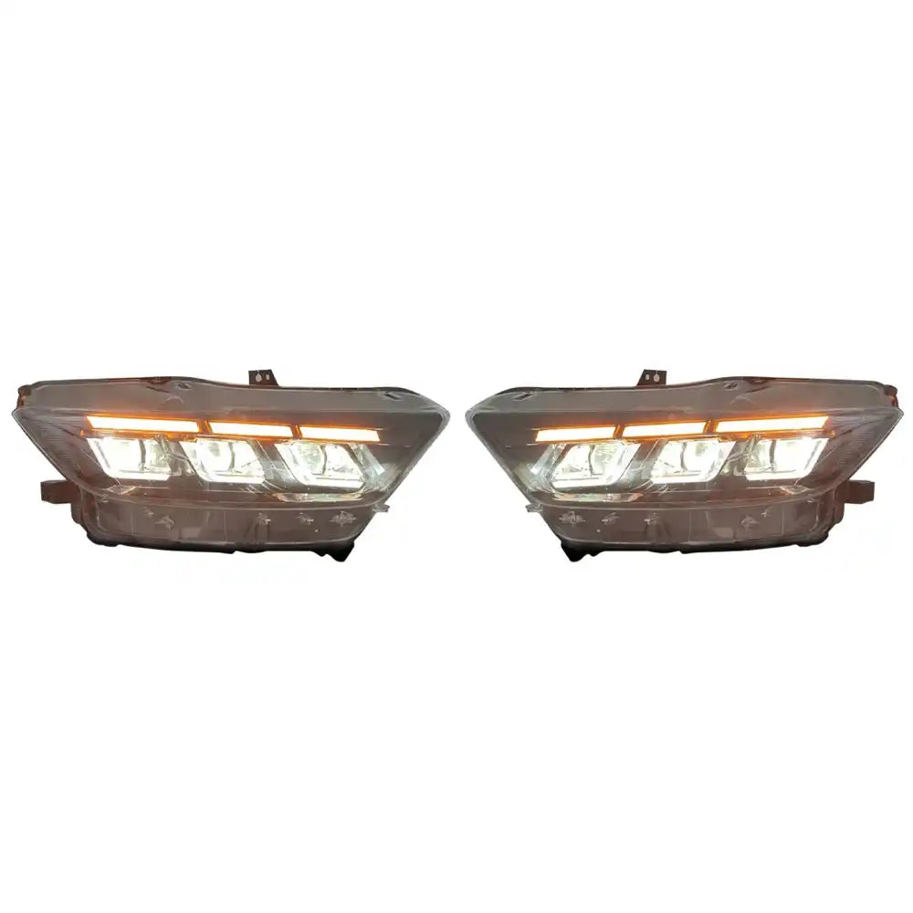 2015-2017 Ford Mustang Front Bumper Cover W/ LED Grilles Headlights