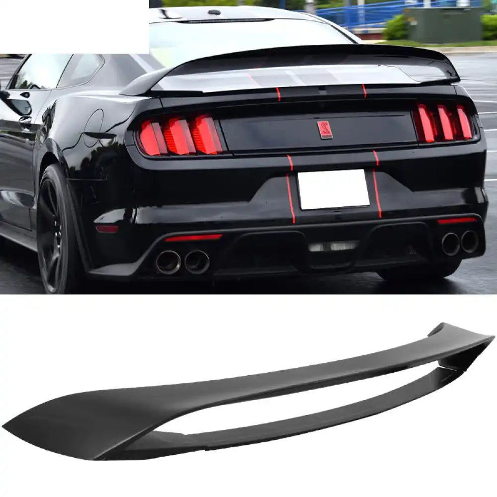 2015-2017 Ford Mustang Front Bumper Rear Diffuser & Dual Trunk Spoiler