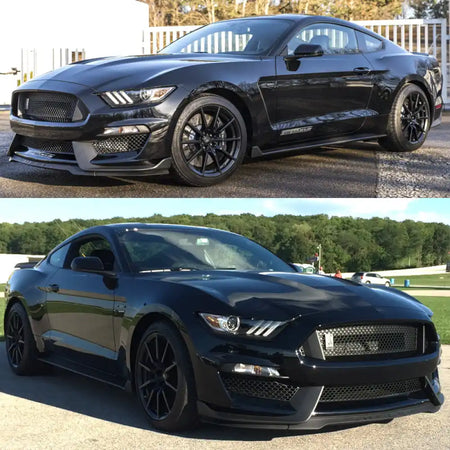 2015-2017 Ford Mustang Front Bumper Rear Diffuser & Dual Trunk Spoiler