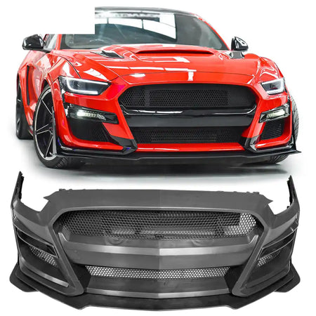 2015-2017 Ford Mustang GT500 Style Painted Front Bumper Replacement PP