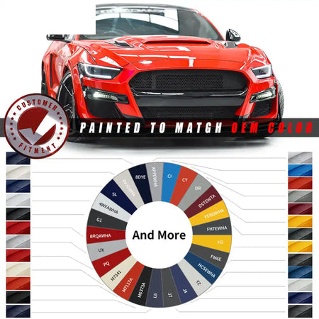 2015-2017 Ford Mustang GT500 Style Painted Front Bumper Replacement PP