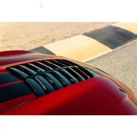 2015-2017 Ford Mustang Hood GT500 Style Black Car Hood Cover Aluminum