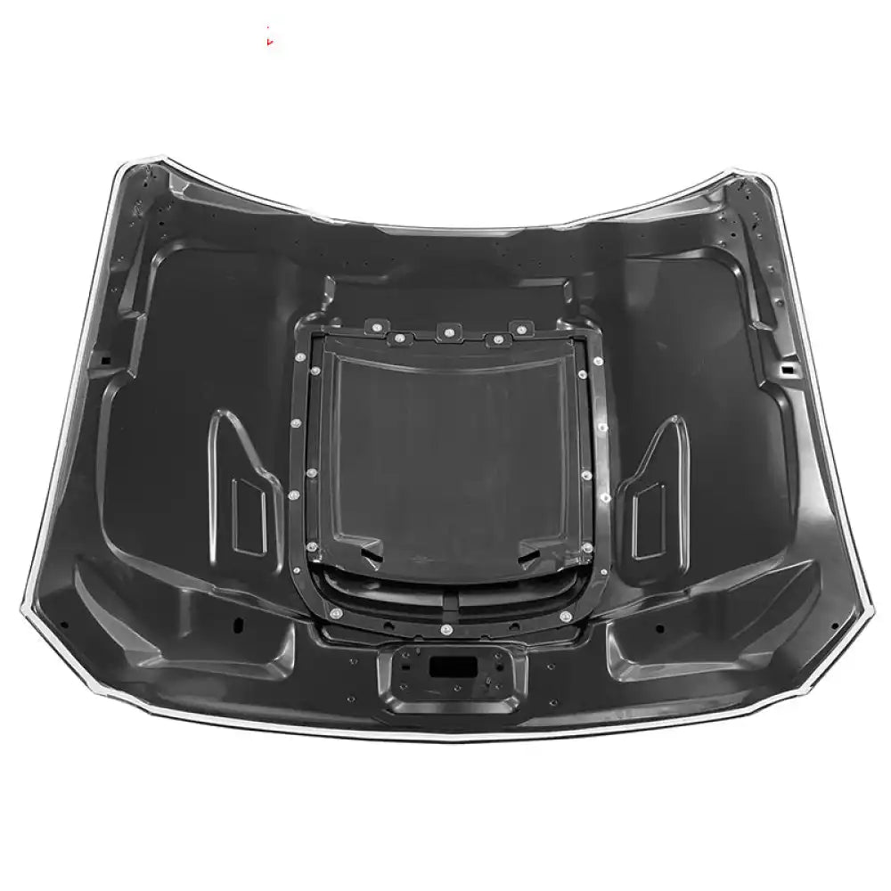 2015-2017 Ford Mustang Hood GT500 Style Black Car Hood Cover Aluminum