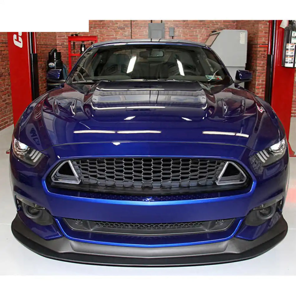 2015-2017 Ford Mustang Unpainted Front Hood Upper Grille w/ LED Lights