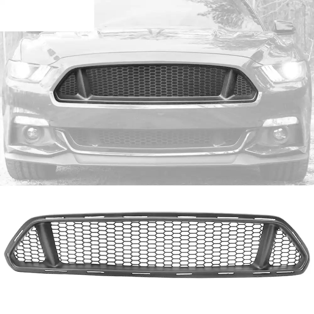 2015-2017 Ford Mustang Unpainted Front Upper Mesh Grille Grill PP