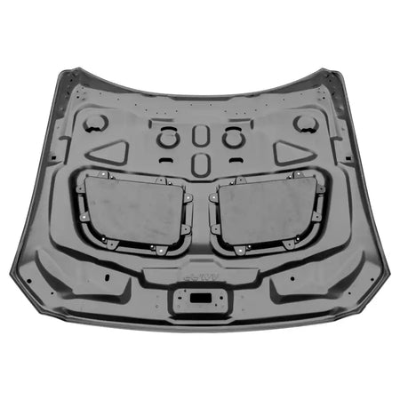 2015-2017 Ford Mustang V6/GT/GT350 GTD Style Front Hood Black Aluminum
