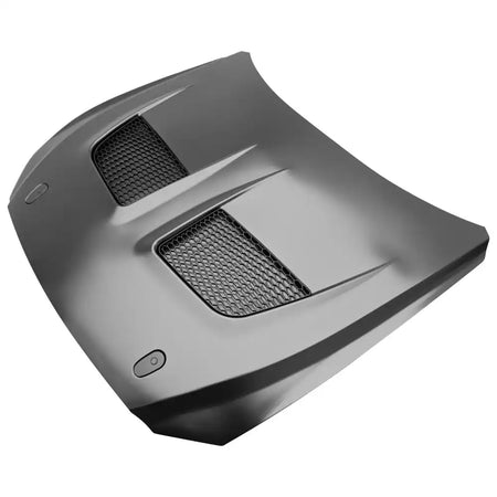 2015-2017 Ford Mustang V6/GT/GT350 GTD Style Front Hood Black Aluminum
