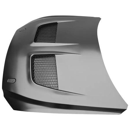 2015-2017 Ford Mustang V6/GT/GT350 GTD Style Front Hood Black Aluminum