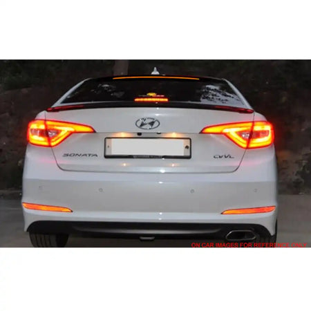 2015-2017 Hyundai Sonata Painted ABS Roof Spoiler W/ LED Light Bar