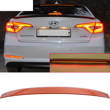 2015-2017 Hyundai Sonata Painted ABS Roof Spoiler W/ LED Light Bar Painted Urban Sunset Metallic #PA8
