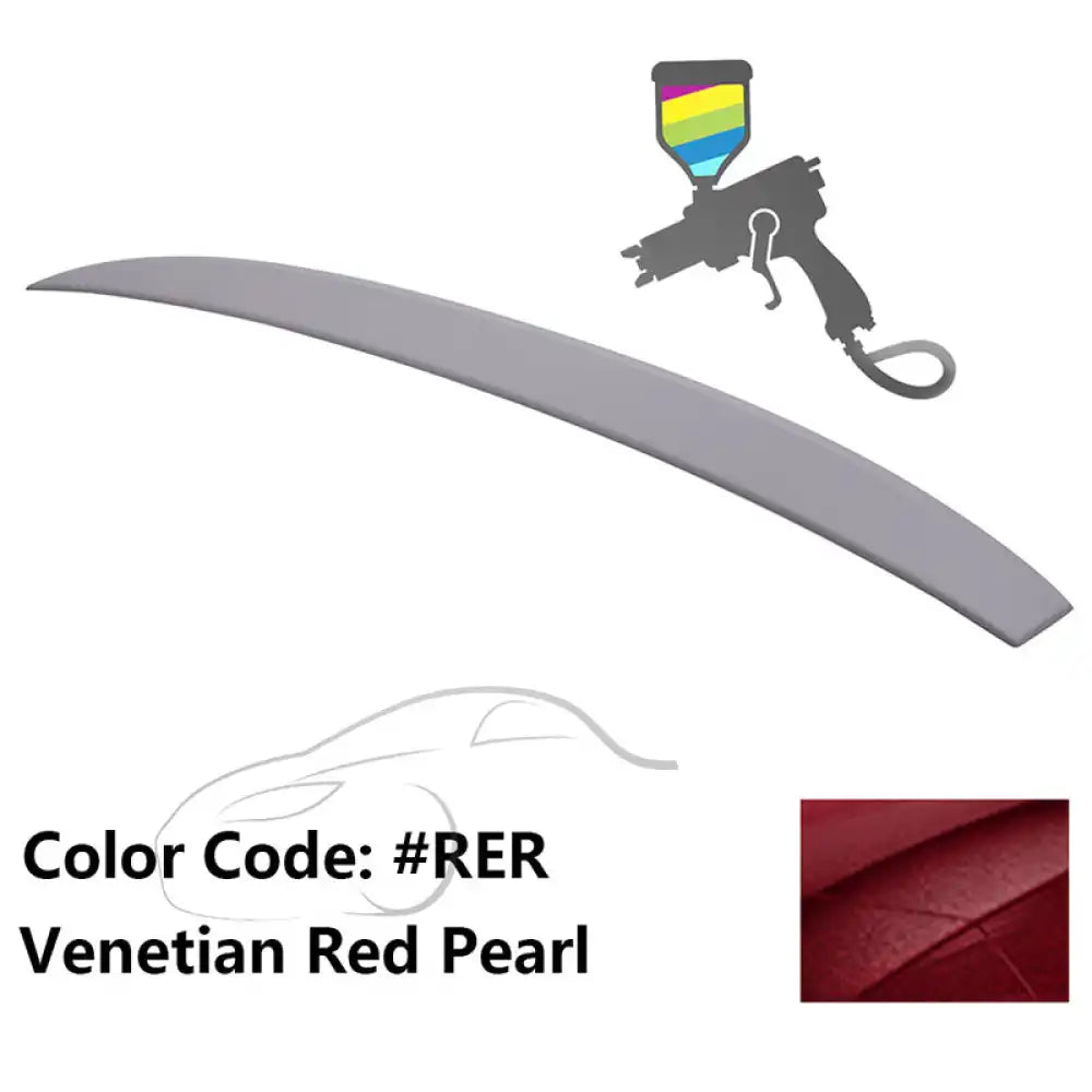 2015-2017 Hyundai Sonata Painted ABS Roof Spoiler W/ LED Light Bar Venetian Red Pearl #RER