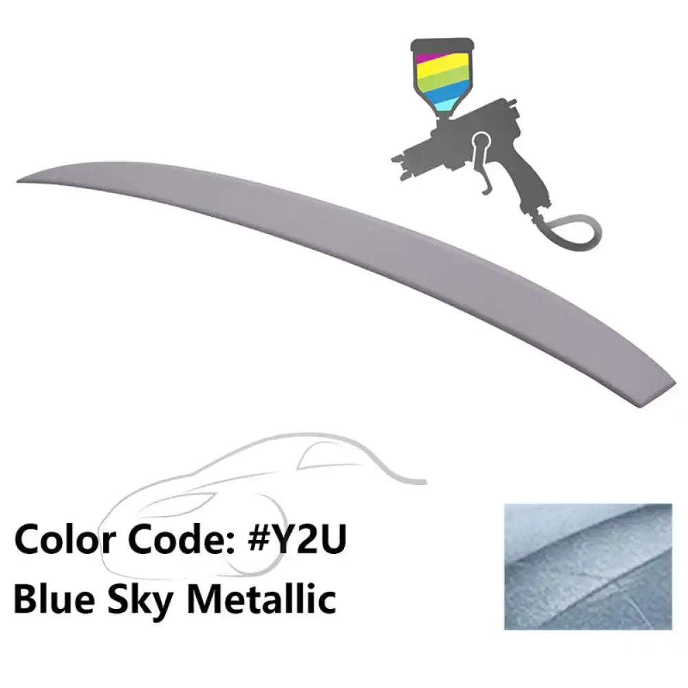 2015-2017 Hyundai Sonata Painted ABS Roof Spoiler W/ LED Light Bar #Y2U Blue Sky Metallic