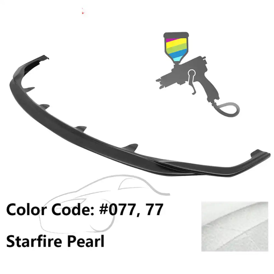 2015-2017 Lexus RC300 F Sport Silkblaze Style Front Bumper Lip PP Painted #077, 77 Starfire Pearl