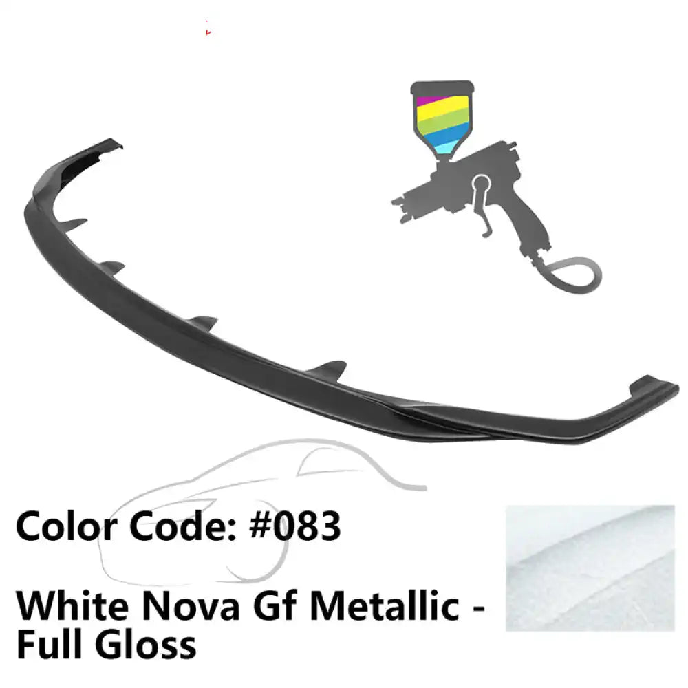 2015-2017 Lexus RC300 F Sport Silkblaze Style Front Bumper Lip PP Painted #083 White Nova Gf Metallic - Full Gloss