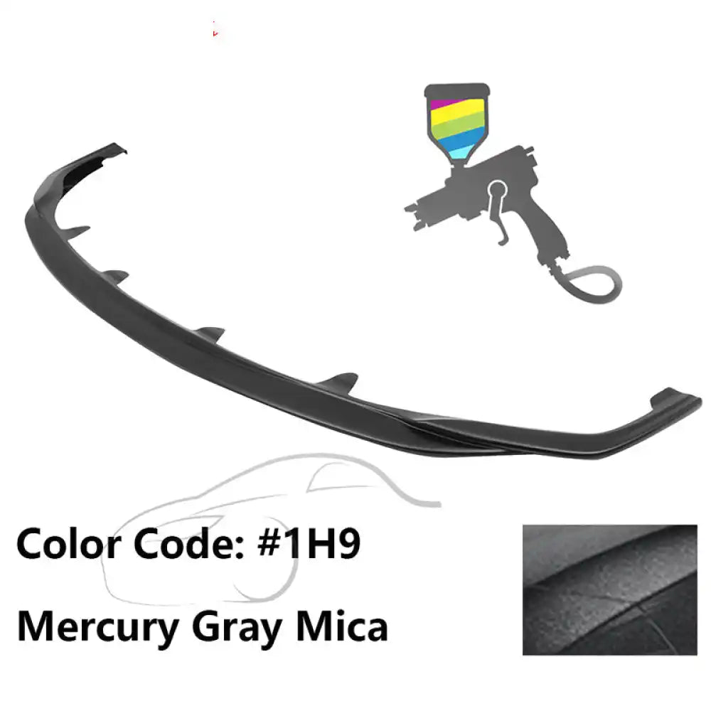 2015-2017 Lexus RC300 F Sport Silkblaze Style Front Bumper Lip PP Painted #1H9 Mercury Gray Mica