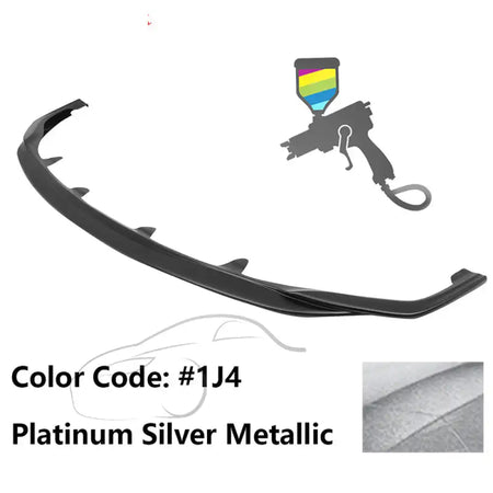 2015-2017 Lexus RC300 F Sport Silkblaze Style Front Bumper Lip PP Painted #1J4 Platinum Silver Metallic