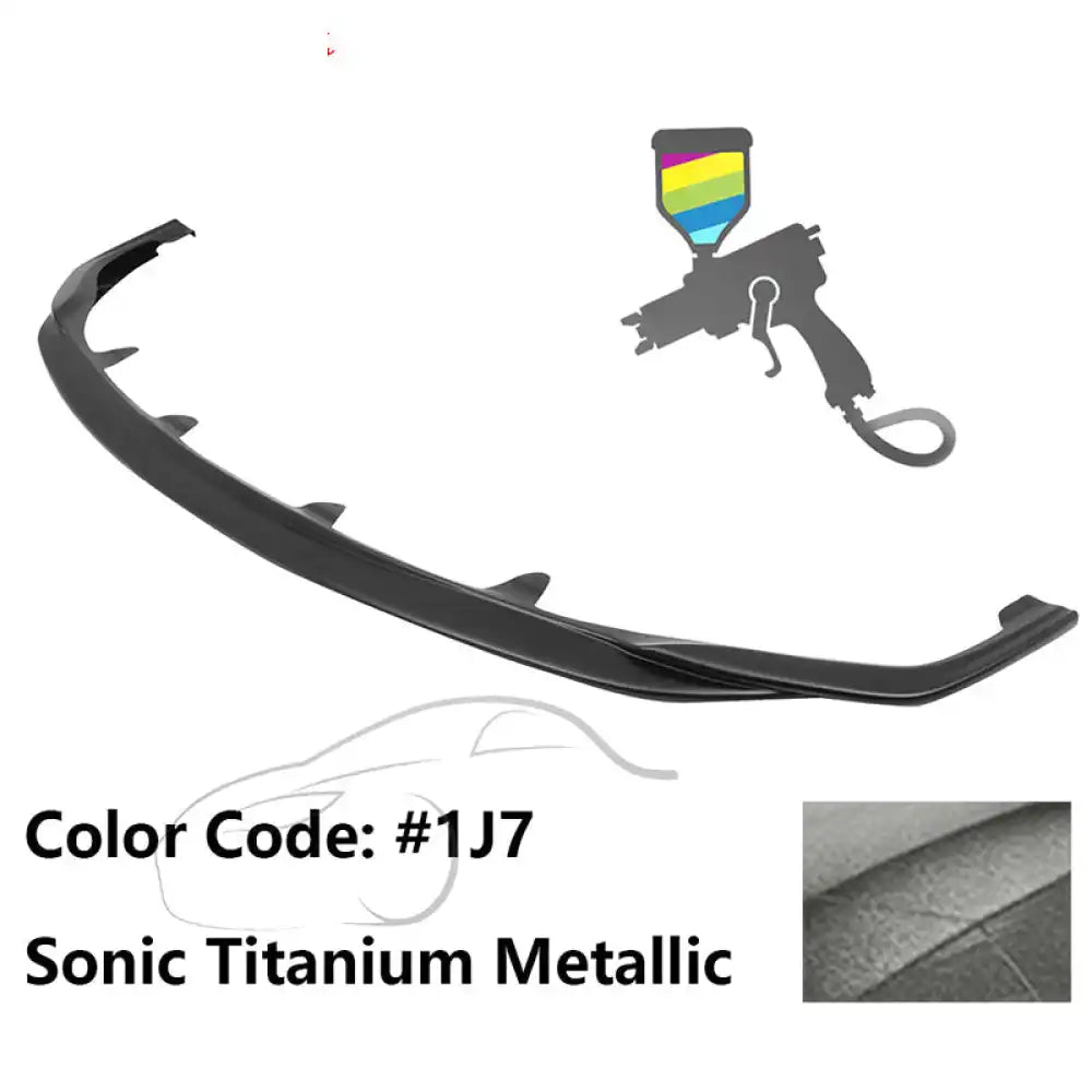 2015-2017 Lexus RC300 F Sport Silkblaze Style Front Bumper Lip PP Painted #1J7 Sonic Titanium Metallic